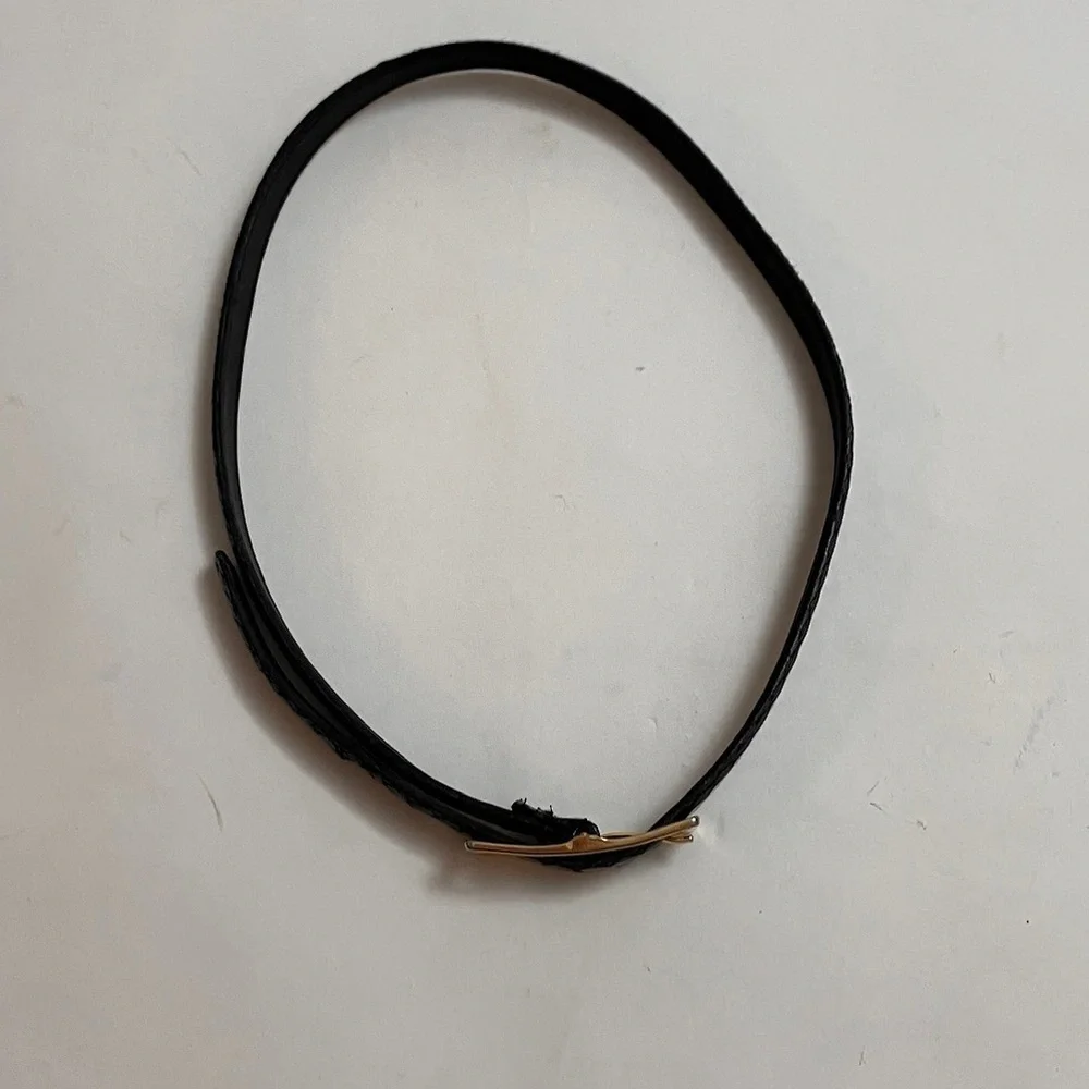 ELLEN TRACY vintage leather belt with Century Canada buckle